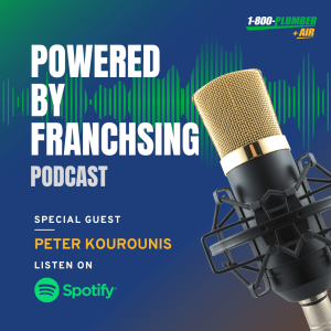 a flyer promoting a podcast by 1800 Plumber